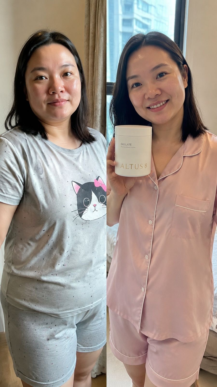 Before and after — ALTUS 8 member down 6kg in 8 weeks